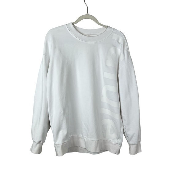 Lululemon Perfectly Oversized Crew *Graphic Logo - Picture 1 of 6